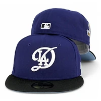 Los Angeles Dodgers Royal and Black City Connect 2024 WS Champions Patch Icy UV New Era 59FIFTY Fitted Hat