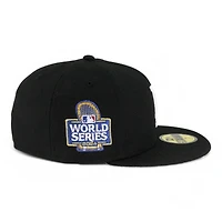 Los Angeles Dodgers Black and White 2024 WS Participant Patch Grey UV New Era 59FIFTY Fitted Hat