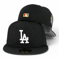 Los Angeles Dodgers Black and White 2024 WS Participant Patch Grey UV New Era 59FIFTY Fitted Hat