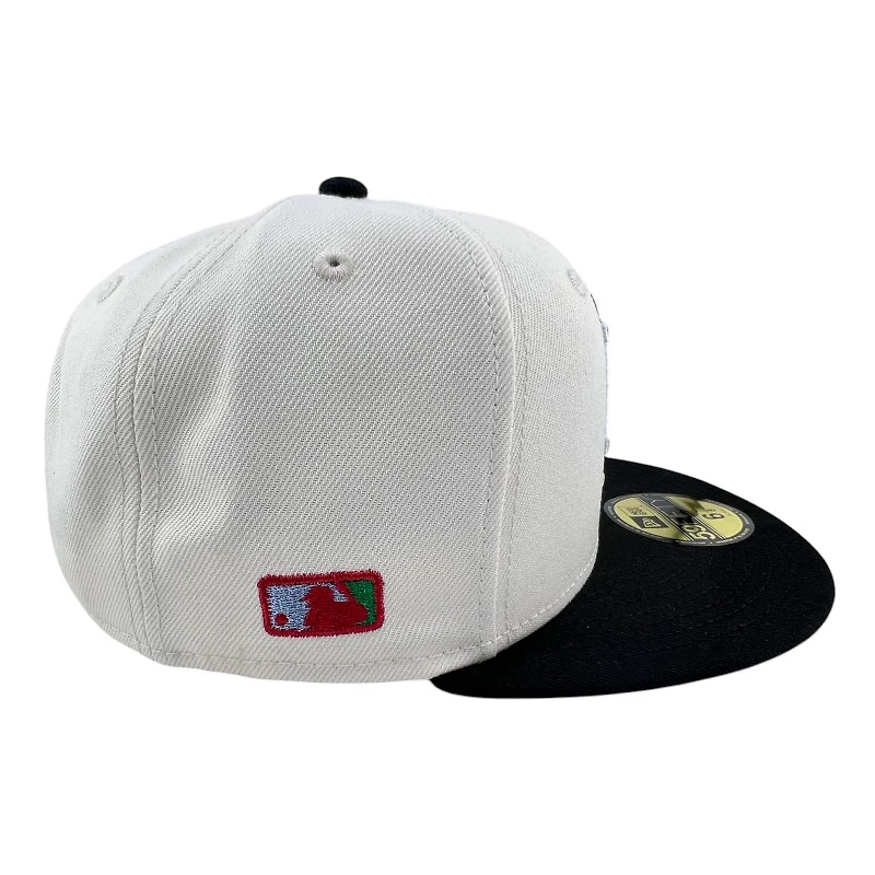 Los Angeles Dodgers Chrome and Black "The Moca" Side Batty Grey UV New Era 59FIFTY Fitted Hat