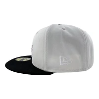 Los Angeles Dodgers Chrome and Black "The Moca" Side Batty Grey UV New Era 59FIFTY Fitted Hat