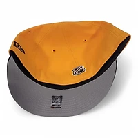 Pittsburgh Penguins Gold and Black 2009 Stanley Cup Patch Gray UV New Era 59FIFTY Fitted Hat