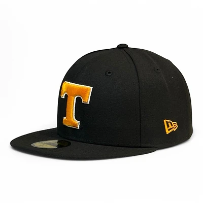Tennessee Volunteers NCAA Black Power T Gray UV New Era 59FIFTY Fitted Hat