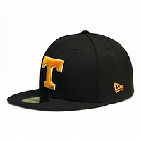 Tennessee Volunteers NCAA Black Power T Gray UV New Era 59FIFTY Fitted Hat