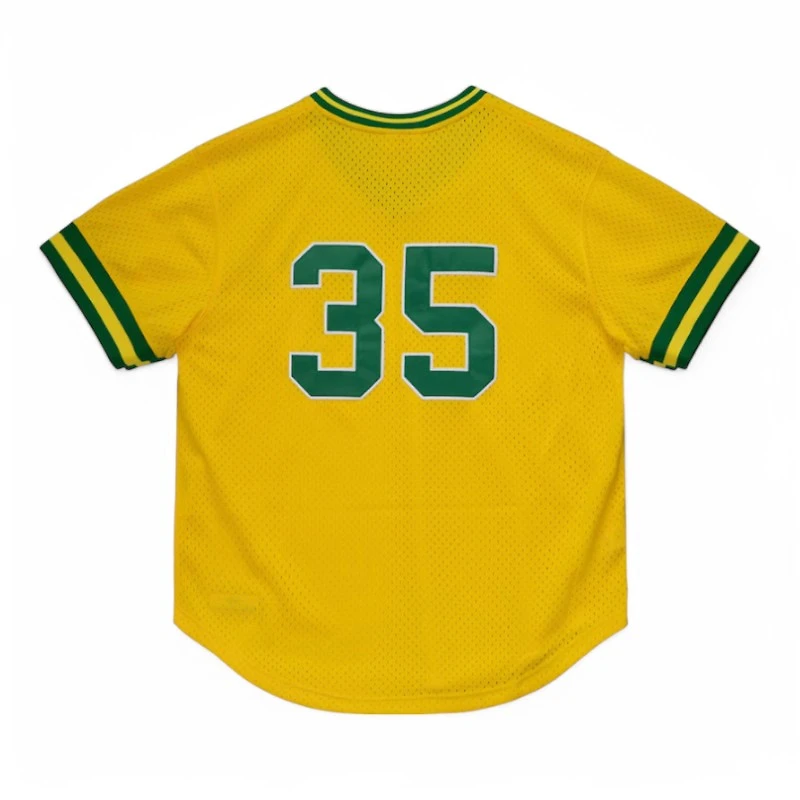 Oakland Athletics Ricky Henderson Mitchell & Ness Gold Cooperstown Collection Pullover Jersey