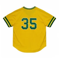 Oakland Athletics Ricky Henderson Mitchell & Ness Gold Cooperstown Collection Pullover Jersey