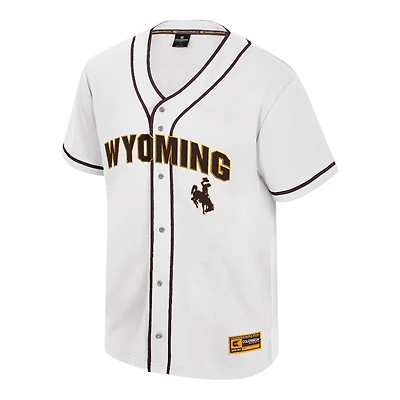 Wyoming Cowboys White Colosseum Athletics NCAA Baseball Jersey
