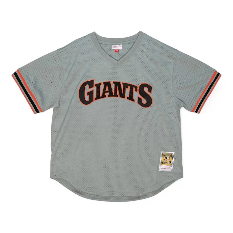 San Francisco Giants Will Clark Mitchell & Ness Gray Cooperstown Collection Pullover Jersey