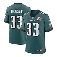 Philadelphia Eagles Cooper DeJean Midnight Green Super Bowl LIX Nike Game Jersey