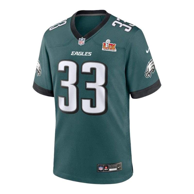 Philadelphia Eagles Cooper DeJean Midnight Green Super Bowl LIX Nike Game Jersey