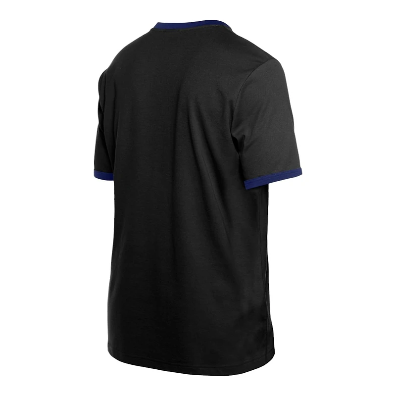 Los Angeles Dodgers Black Script V-Neck New Era T-Shirt