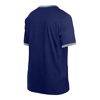 Los Angeles Dodgers Royal Blue Script V-Neck New Era T-Shirt