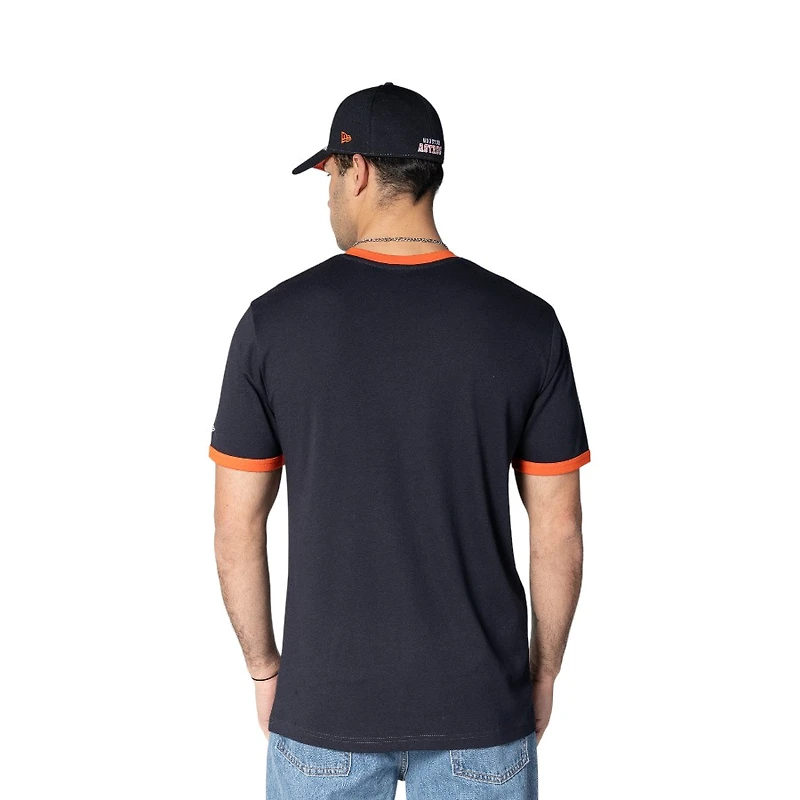 Houston Astros Navy Script V-Neck New Era T-Shirt