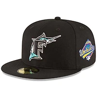 Florida Marlins Black 1997 World Series Patch New Era 59FIFTY Fitted Hat