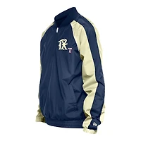 Texas Rangers Navy and Cream City Connect Throwback New Era Windbreaker Jacket