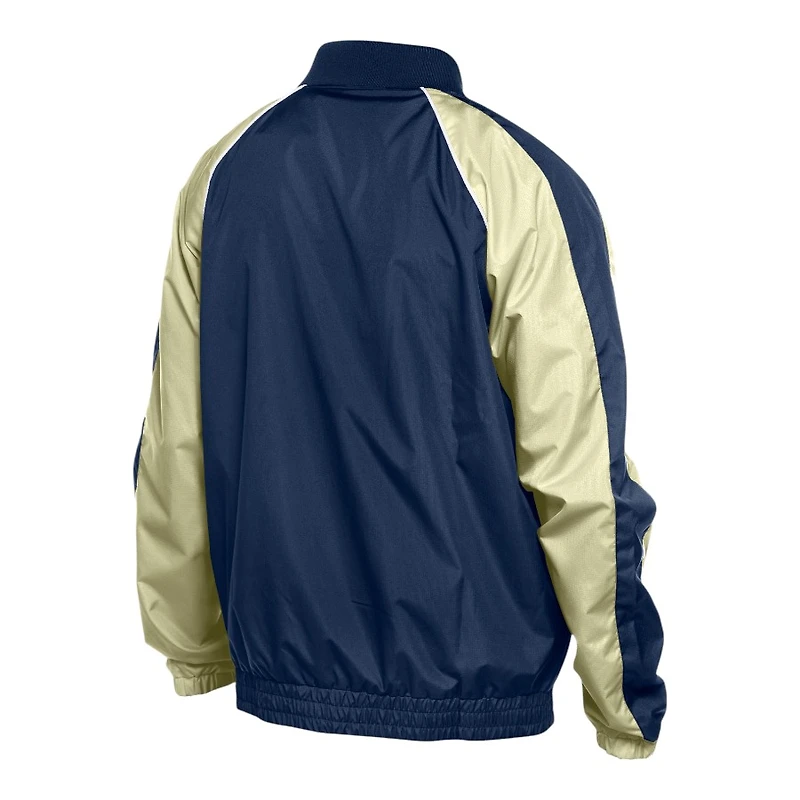 Texas Rangers Navy and Cream City Connect Throwback New Era Windbreaker Jacket