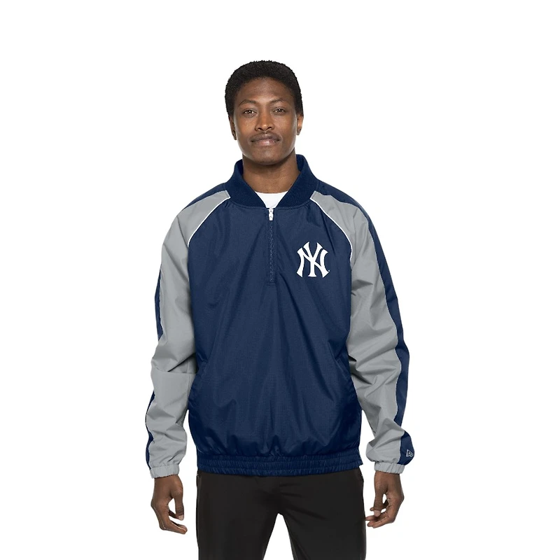 New York Yankees Navy and Gray Throwback Era Windbreaker Jacket