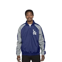 Los Angeles Dodgers Blue and Gray Throwback New Era Windbreaker Jacket