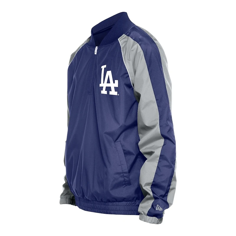 Los Angeles Dodgers Blue and Gray Throwback New Era Windbreaker Jacket
