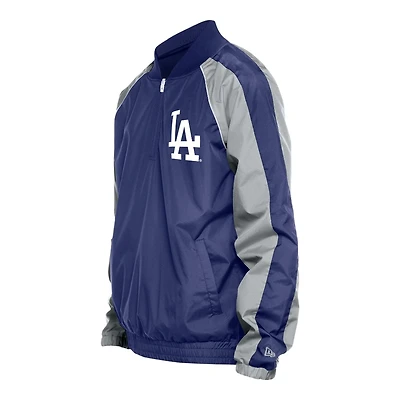 Los Angeles Dodgers Blue and Gray Throwback New Era Windbreaker Jacket