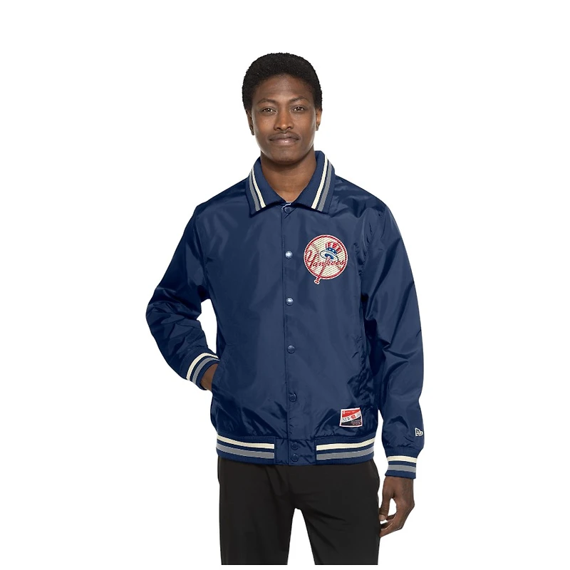 New York Yankees Navy and Gray Throwback Era Jacket