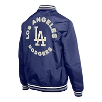 Los Angeles Dodgers Royal Blue and White Throwback New Era Jacket