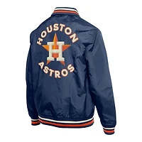 Houston Astros Navy and Orange Throwback New Era Jacket