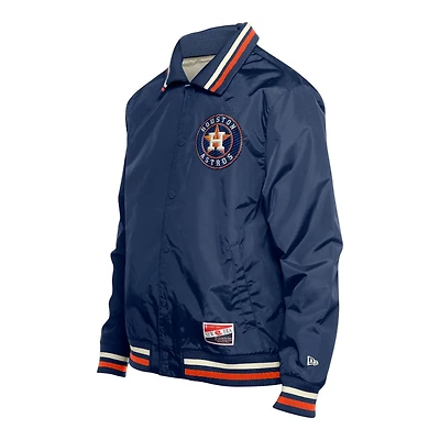 Houston Astros Navy and Orange Throwback New Era Jacket