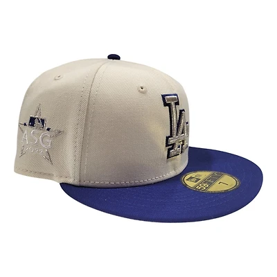 Los Angeles Dodgers Chrome and Royal Blue 2022 ASG Patch Gray UV New Era 59FIFTY Fitted Hat