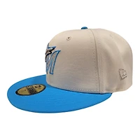 Florida Marlins Chrome and Blue 2017 ASG Patch Gray UV New Era 59FIFTY Fitted Hat