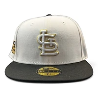 St. Louis Cardinals Chrome and Black 2004 WS Patch Green UV New Era 59FIFTY Fitted Hat