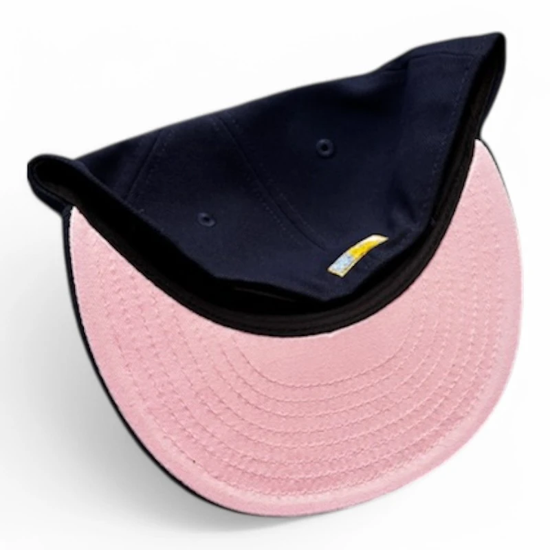 San Francisco Giants Blue Script Candlestick Park Patch Pink UV New Era 59FIFTY Fitted Hat