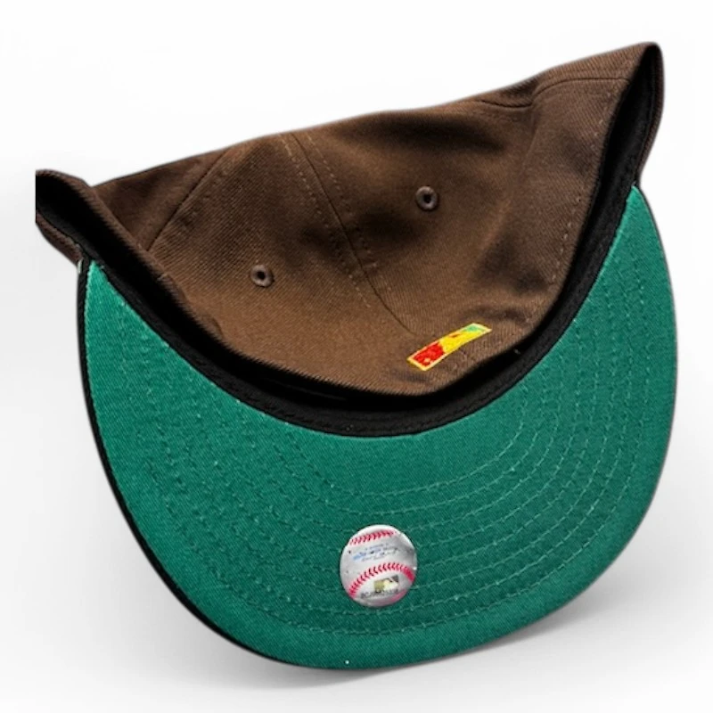 Baltimore Orioles Brown and Black 50th Anniversary Patch Green UV New Era 59FIFTY Fitted Hat