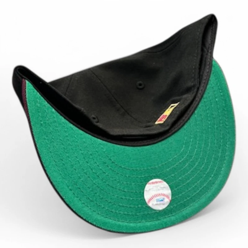 Pittsburgh Pirates Black and Maroon Three Rivers Patch Green UV New Era 59FIFTY Fitted Hat