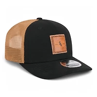 Chicago White Sox Black and Brown Patchwork New Era 9SEVENTY Stretch Snapback Hat