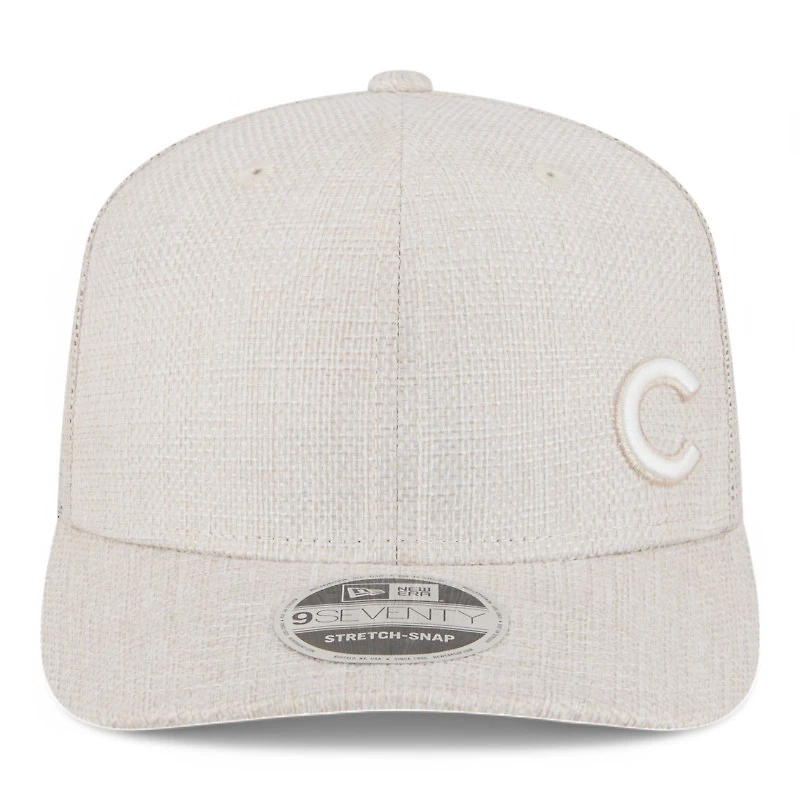 Chicago Cubs Light Beige Flawless New Era 9SEVENTY Stretch Snapback Hat