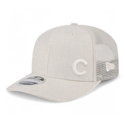Chicago Cubs Light Beige Flawless New Era 9SEVENTY Stretch Snapback Hat