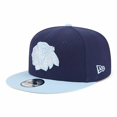 Chicago Blackhawks Navy and Light Blue Color Pack New Era 9FIFTY Snapback