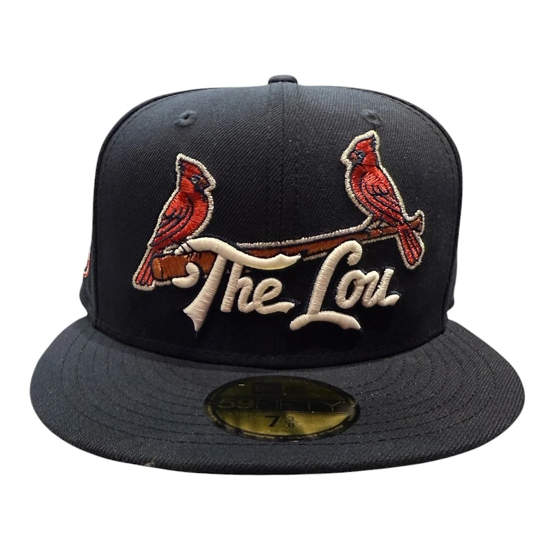 St. Louis Cardinals Navy "The Lou" City Connect Patch Pink UV New Era 59FIFTY Fitted Hat