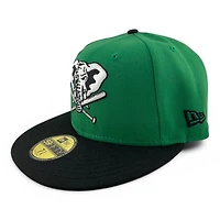 Oakland Athletics Green and Black "Money Green" 50 Years Patch Gray UV New Era 59FIFTY Fitted Hat