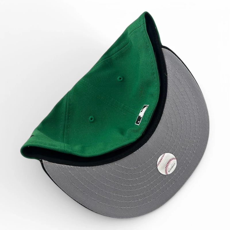 Detroit Tigers Green and Black "Money Green" 2006 WS Patch Gray UV New Era 59FIFTY Fitted Hat