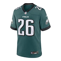 Philadelphia Eagles Saquon Barkley Midnight Green Nike Game Jersey