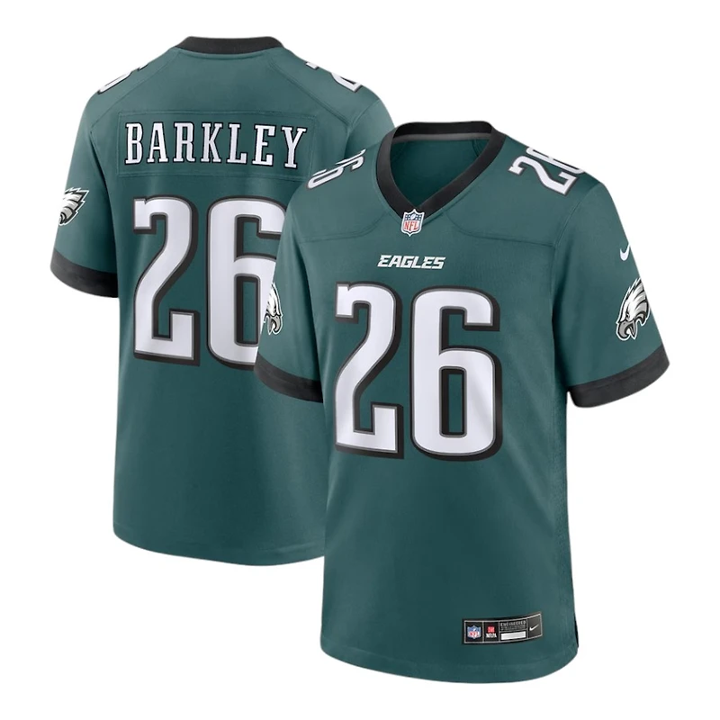 Philadelphia Eagles Saquon Barkley Midnight Green Nike Game Jersey