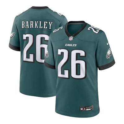 Philadelphia Eagles Saquon Barkley Midnight Green Nike Game Jersey