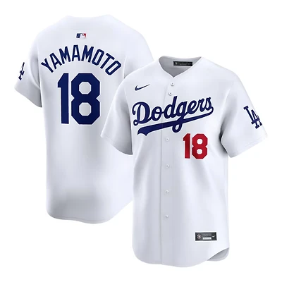 Los Angeles Dodgers Yoshinobu Yamamoto White Home Nike Limited Player Jersey