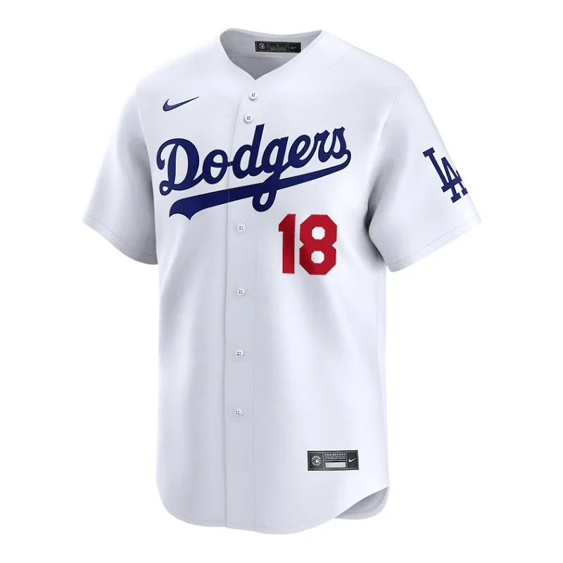 Los Angeles Dodgers Yoshinobu Yamamoto White Home Nike Limited Player Jersey