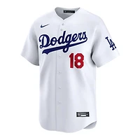 Los Angeles Dodgers Yoshinobu Yamamoto Japanese Nameplate White Home Nike Limited Player Jersey
