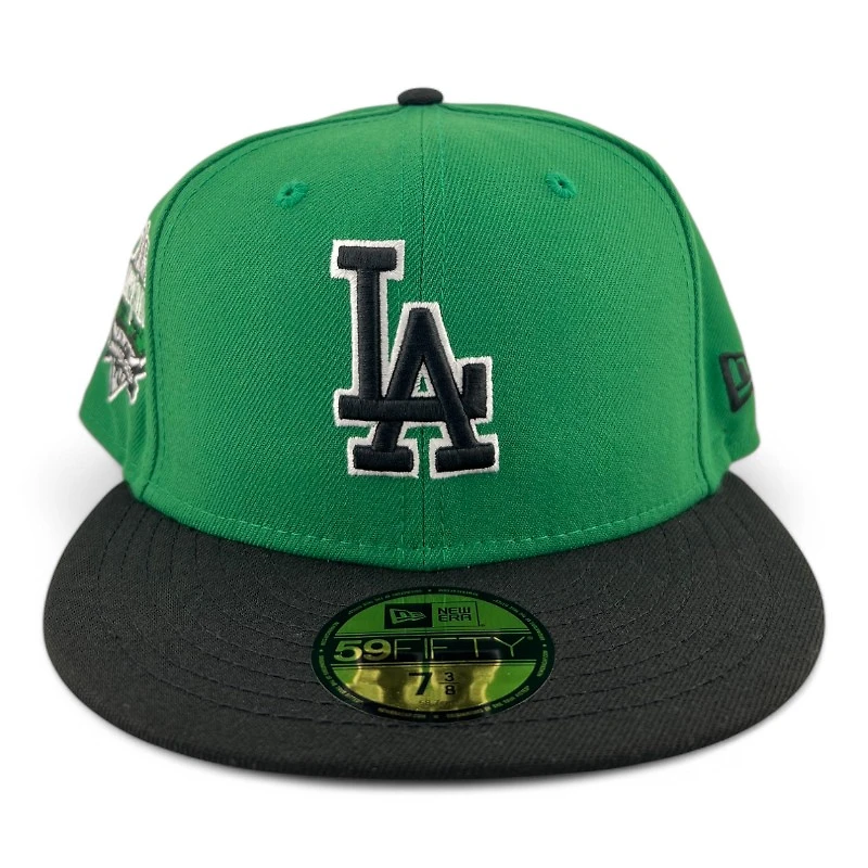 Los Angeles Dodgers Green and Black "Money Green" 40th Anni Patch Gray UV New Era 59FIFTY Fitted Hat