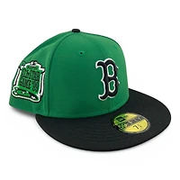 Boston Red Sox Green and Black "Money Green" 1999 ASG Patch Gray UV New Era 59FIFTY Fitted Hat