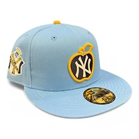 New York Yankees Powder Blue and Yellow 1951 WS Patch Gray UV Era 59FIFTY Fitted Hat